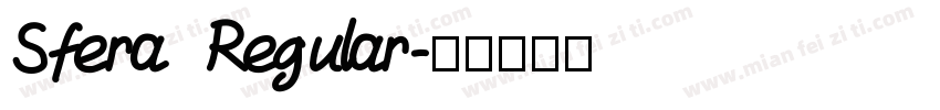 Sfera Regular字体转换